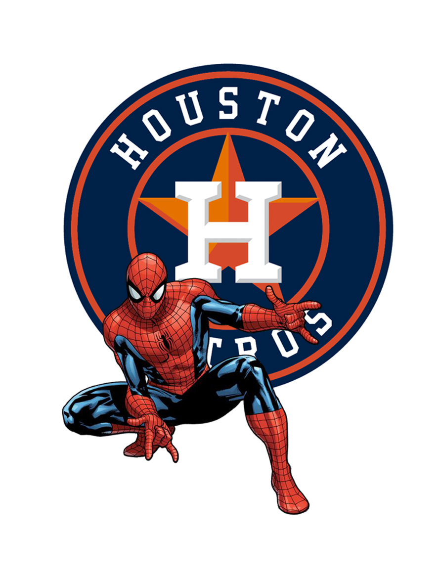 Houston Astros Spider Man Logo iron on paper